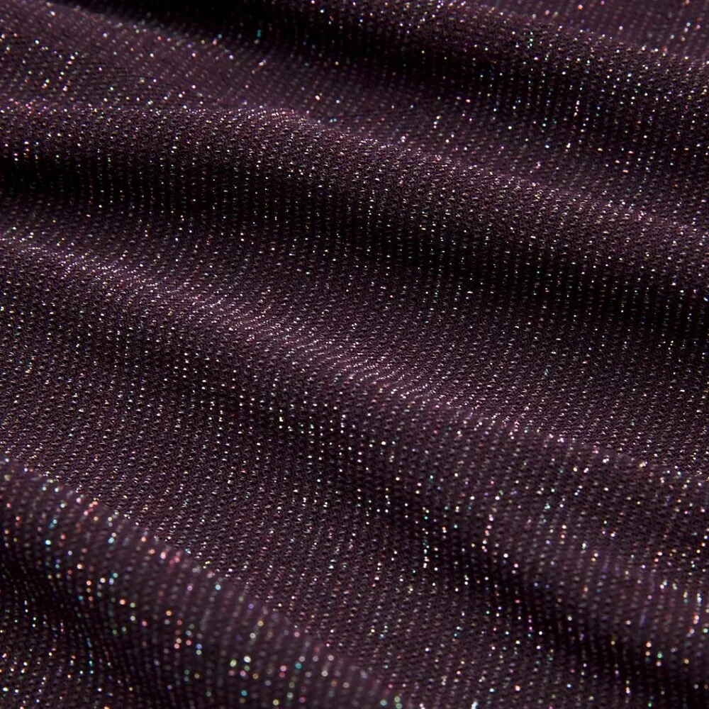 BNWT Lululemon Swiftly Tech Long Sleeve 2.0, Sparkle, Black Plum/Rainbow Lurex - Picture 3 of 6